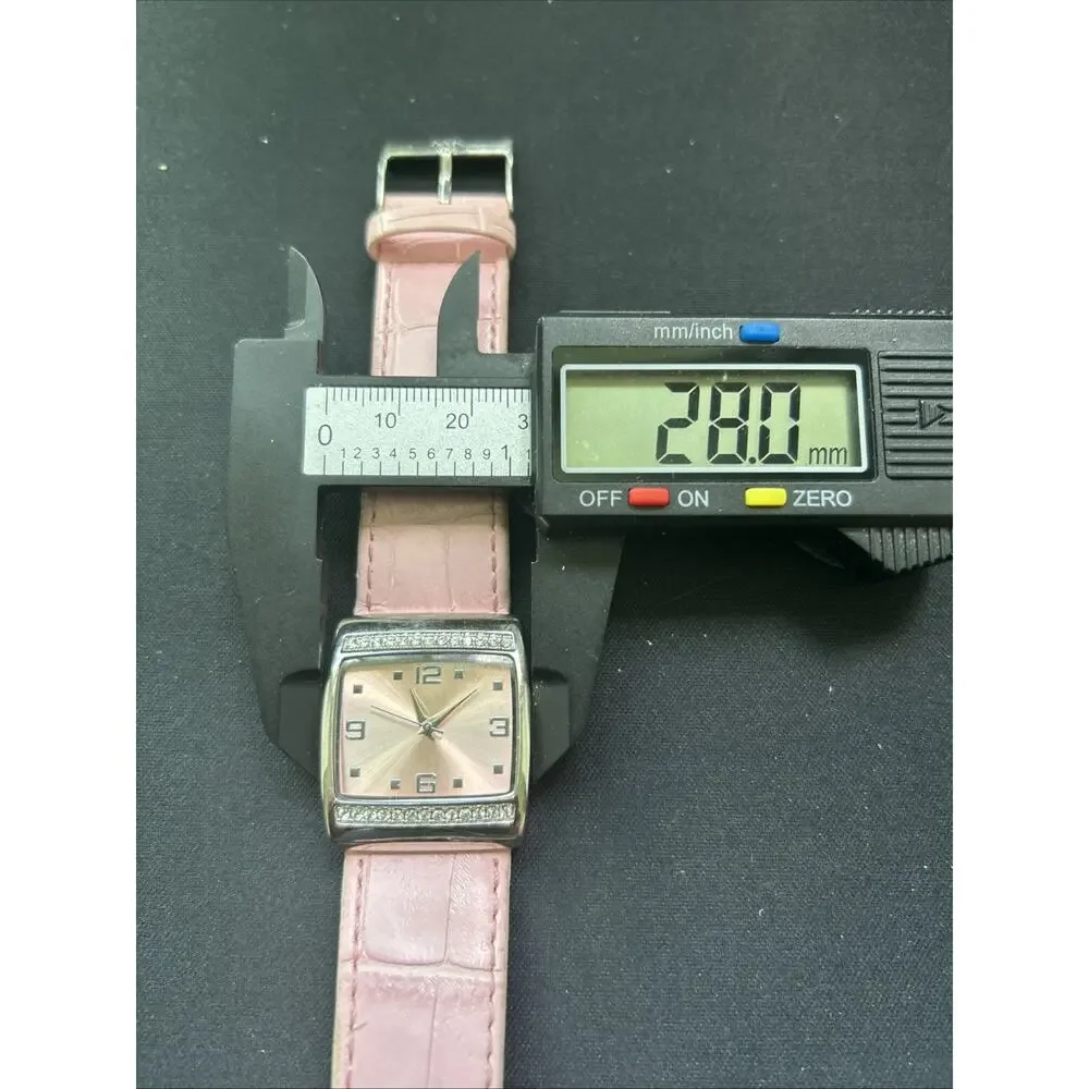 Mary Kay Silver Tone Case Pink Dial And Band Women’s Quartz Watch